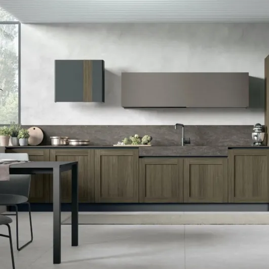 Modern linear City 03 kitchen by Stosa.