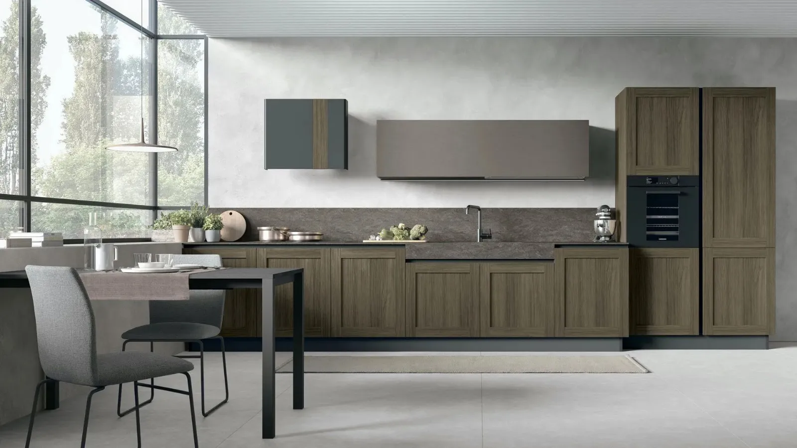 Modern linear City 03 kitchen by Stosa.