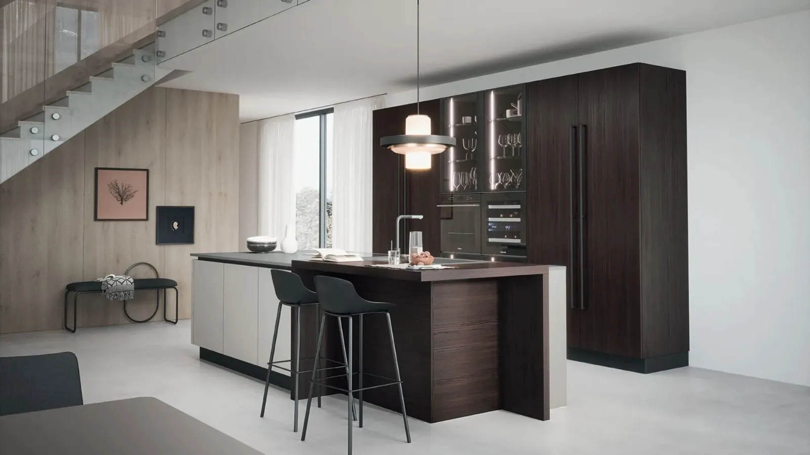Modern kitchen with Colibrì 03 island by Forma Cucine