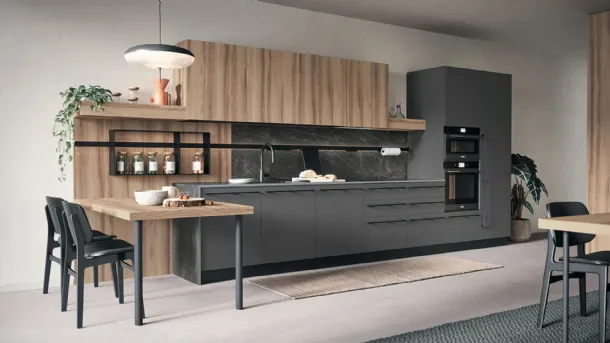 Modern kitchen with island Colibrì 05 by Forma Cucine