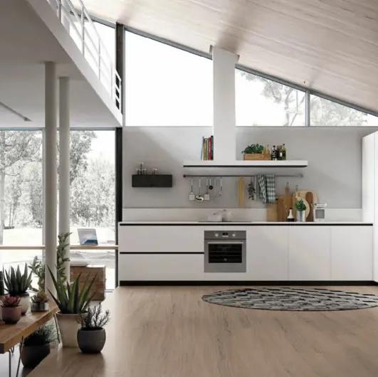 Stosa Modern Corner Kitchen Color Trend 05