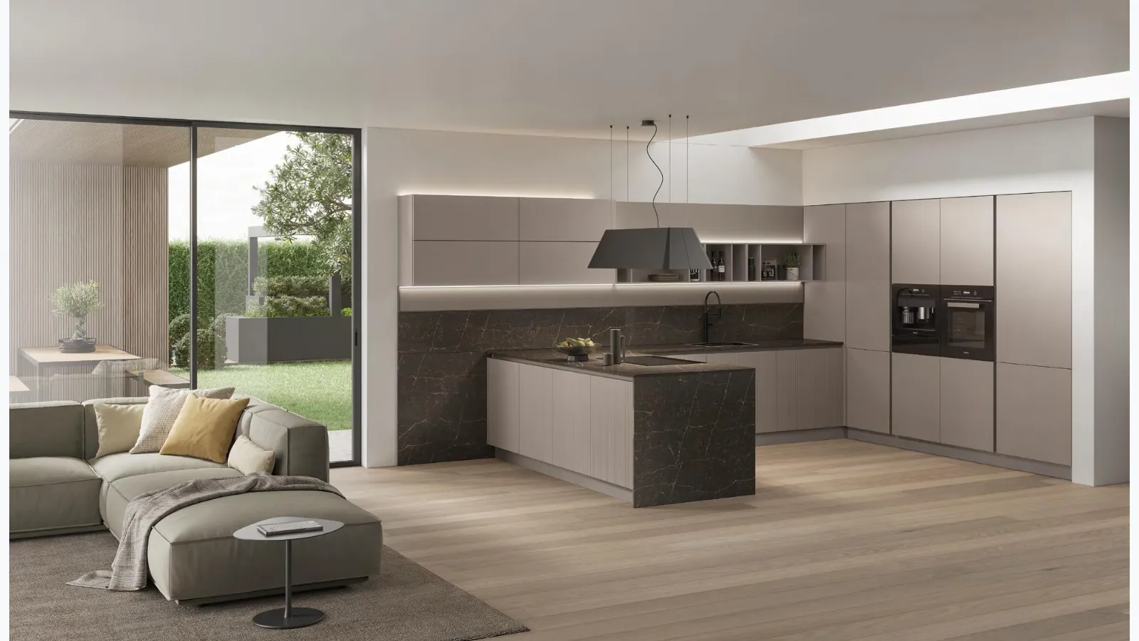 Modern Kitchen Color Trend Modern 01 with Stosa Peninsula