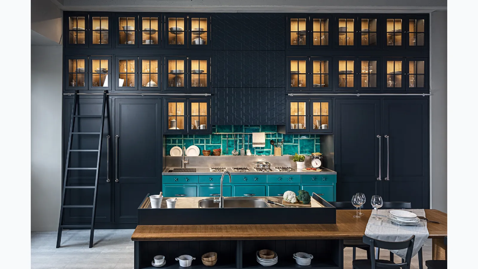 Modern kitchen with Icon island by Marchi