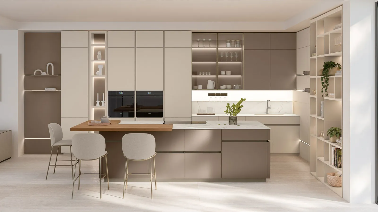 Modern Kitchen with Iconic Island 02 by Veneta Cucine