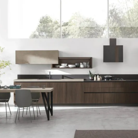 Modern corner kitchen Infinity 01 by Stosa