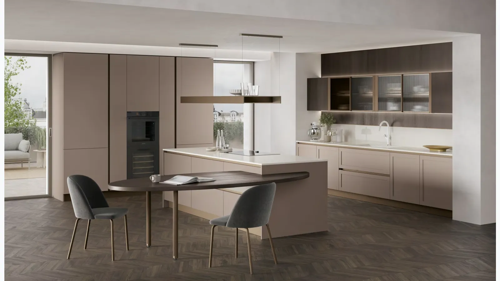Modern 02 Infinity Modern Kitchen by Stosa.