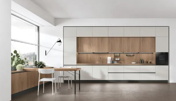 Modern Infinity Linear Kitchen by Stosa, Model 05