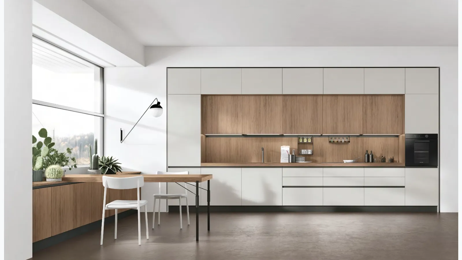 Modern Infinity Linear Kitchen by Stosa, Model 05