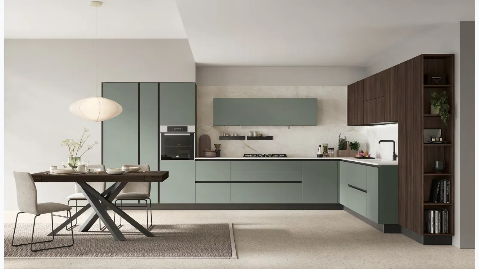 Modern kitchen Infinity Modern 07 by Stosa.