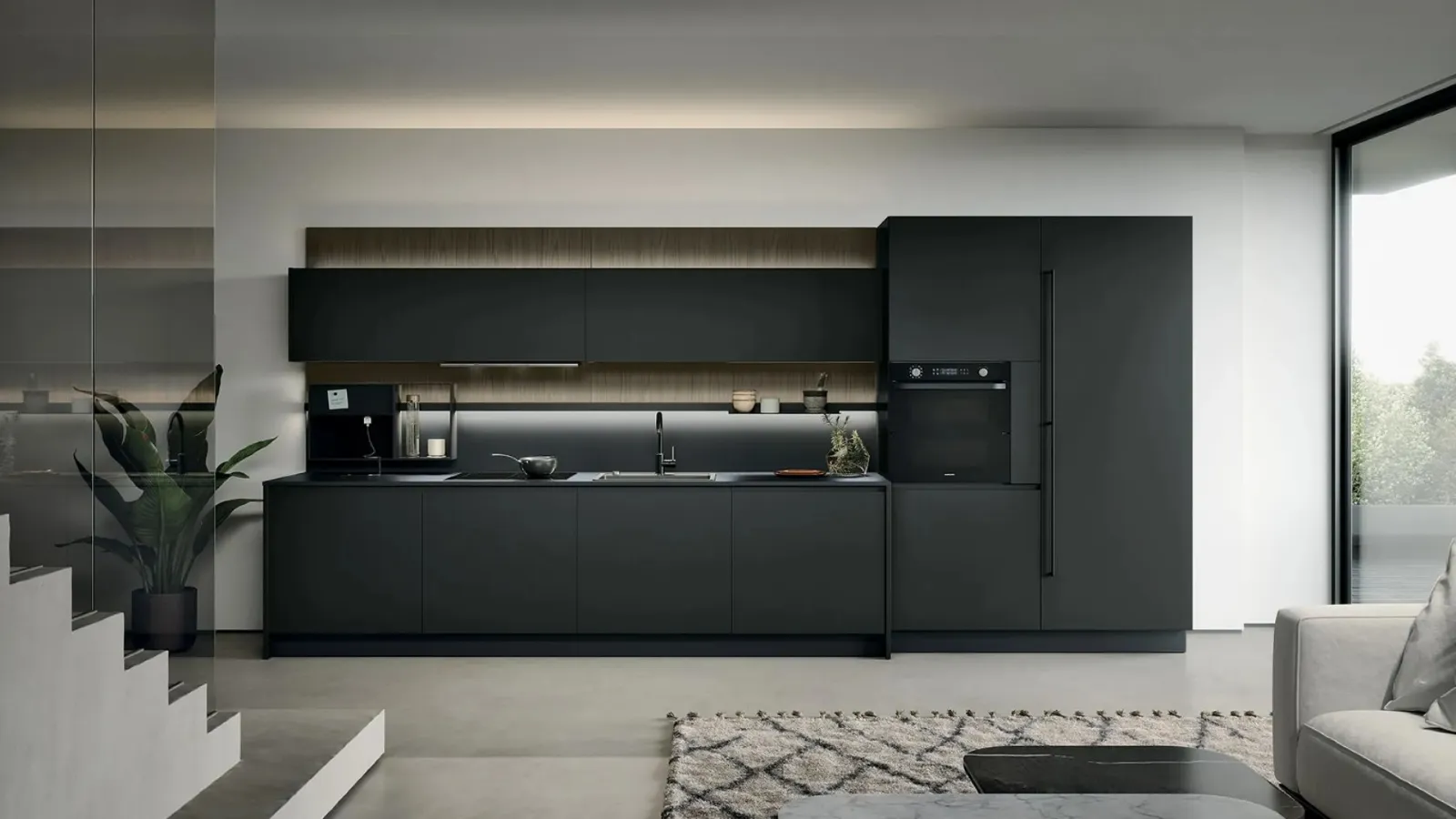 Modern linear kitchen Joy 02 by Forma Cucine