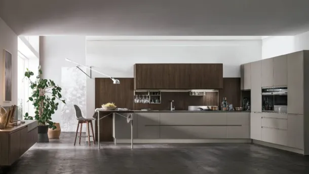 Modern corner kitchen Karma 01 by Stosa
