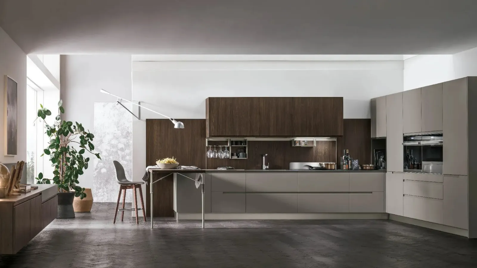 Modern corner kitchen Karma 01 by Stosa