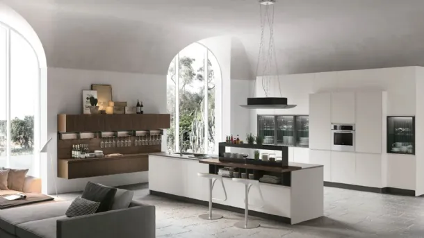 Modern kitchen with Karma 02 island by Stosa.
