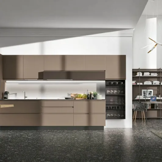 Modern linear kitchen Karma 06 by Stosa