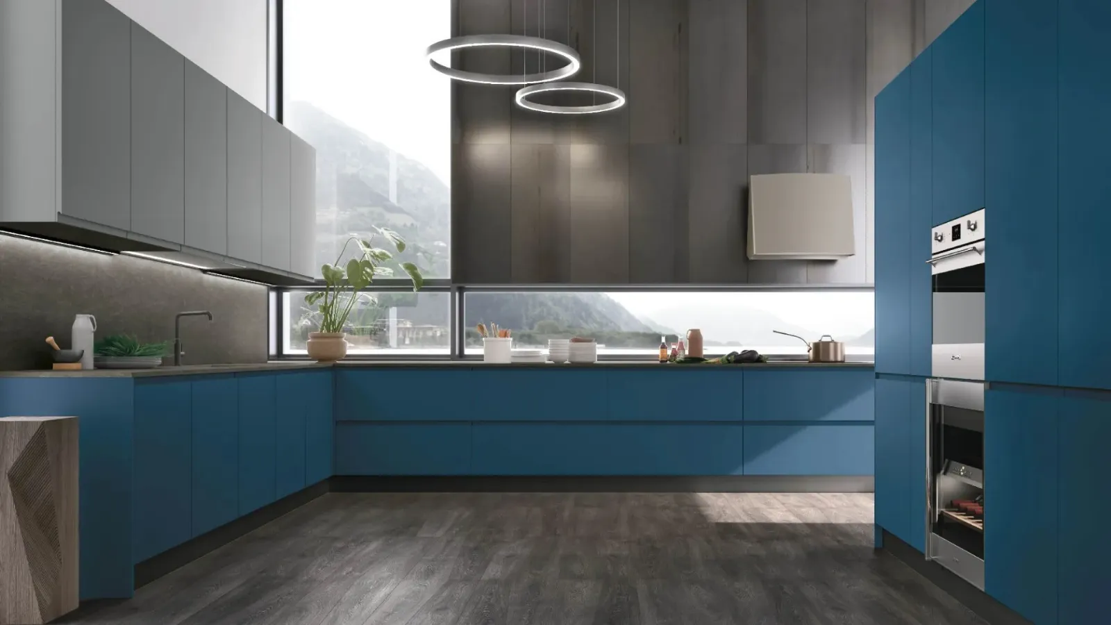 Modern corner kitchen Karma 09 by Stosa