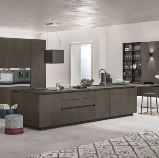 Modern kitchen with Stosa Natural 10 island.