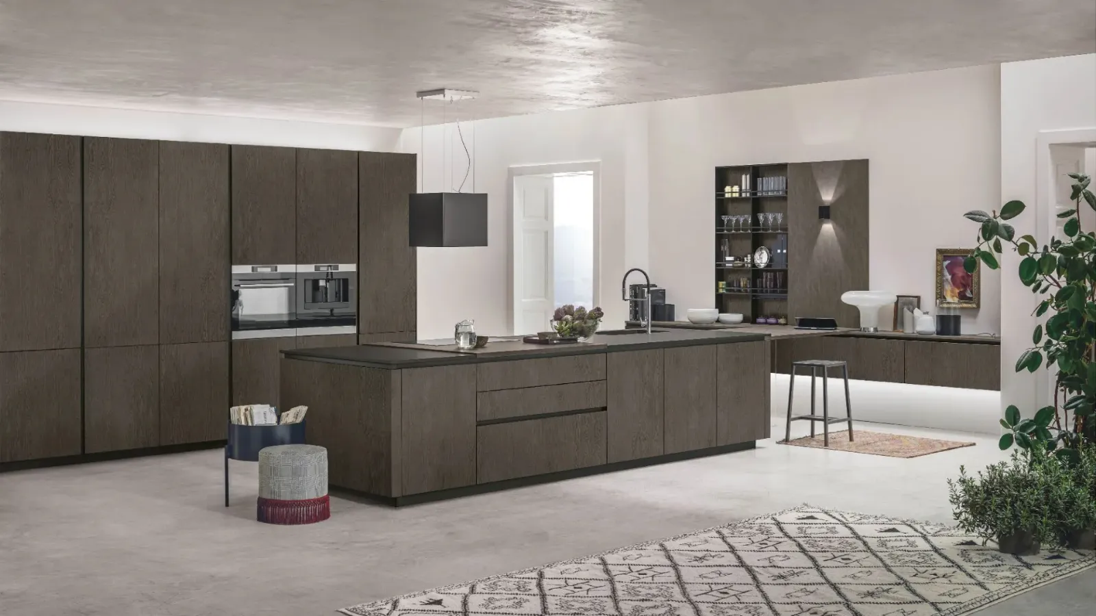 Modern kitchen with Stosa Natural 10 island.