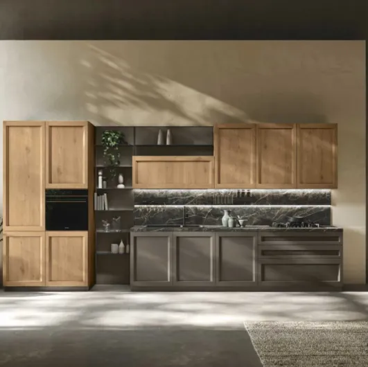 Linear modern kitchen Palio 05 by Stosa