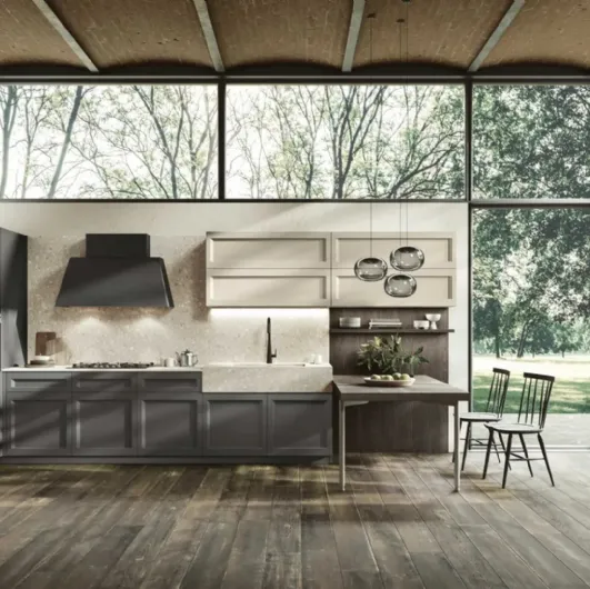 Modern angular kitchen Palio 08 by Stosa.