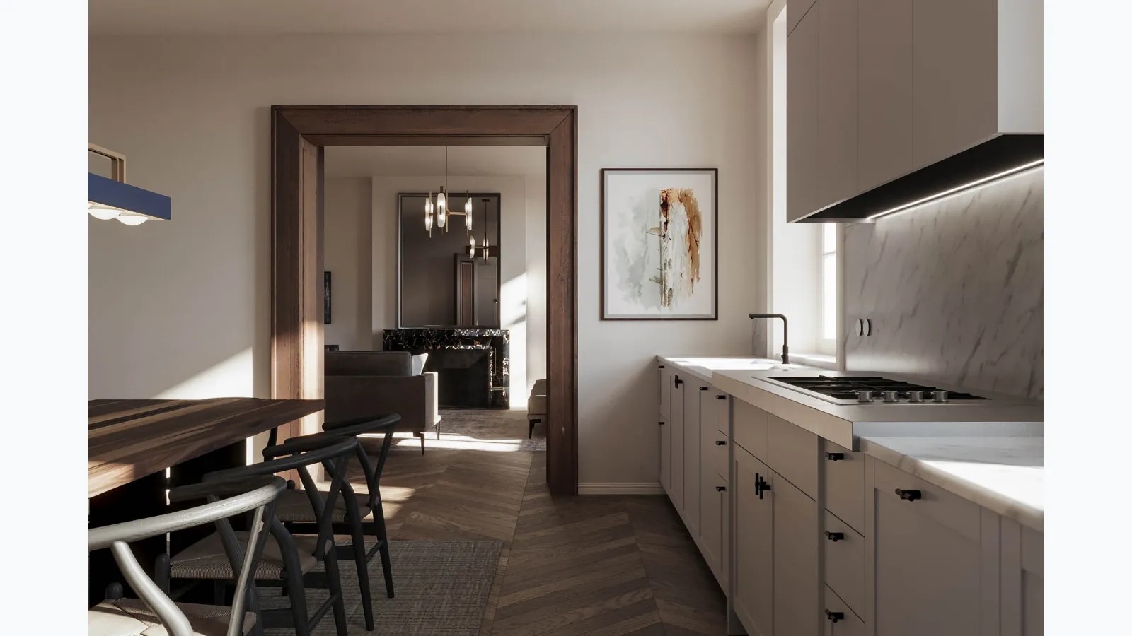 Scic's Modern Linear Quad Kitchen.