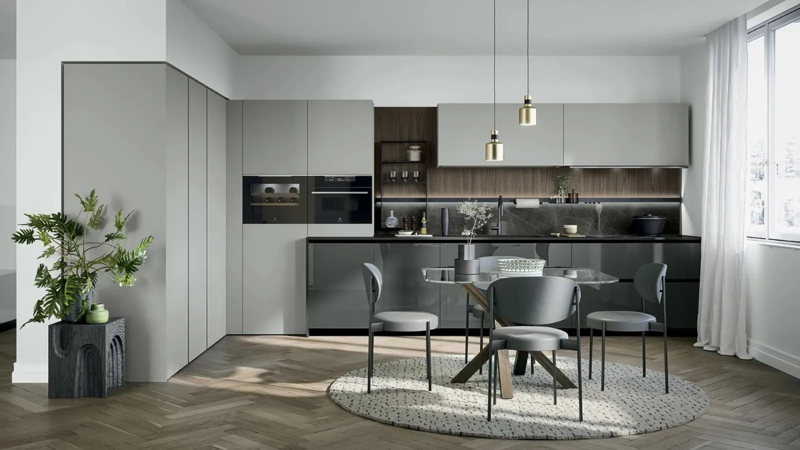 Modern angular kitchen Trend 02 by Forma Cucine.