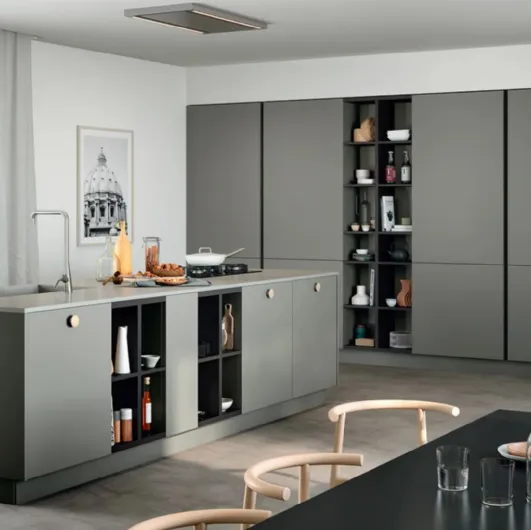 Modern Kitchen with Trend 05 Island by Forma Cucine