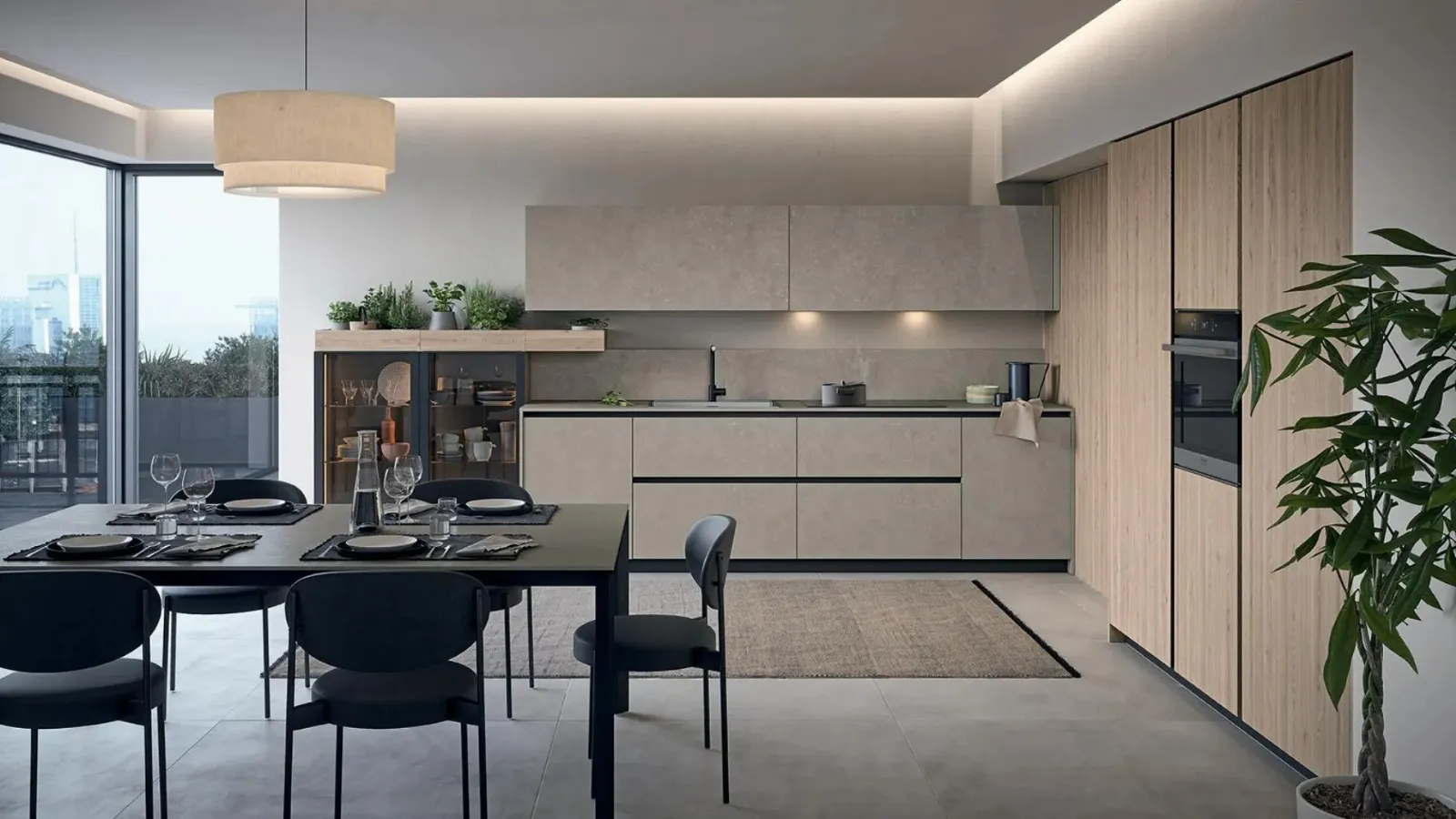 Modern Trend 30° Corner Kitchen by Forma Cucine