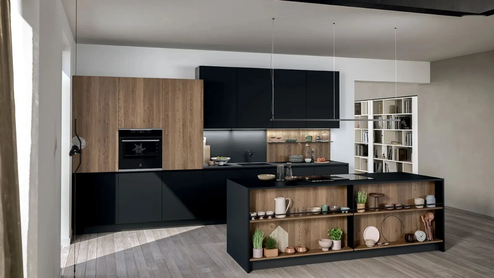 Modern Kitchen with Trend Line Island by Forma Cucine