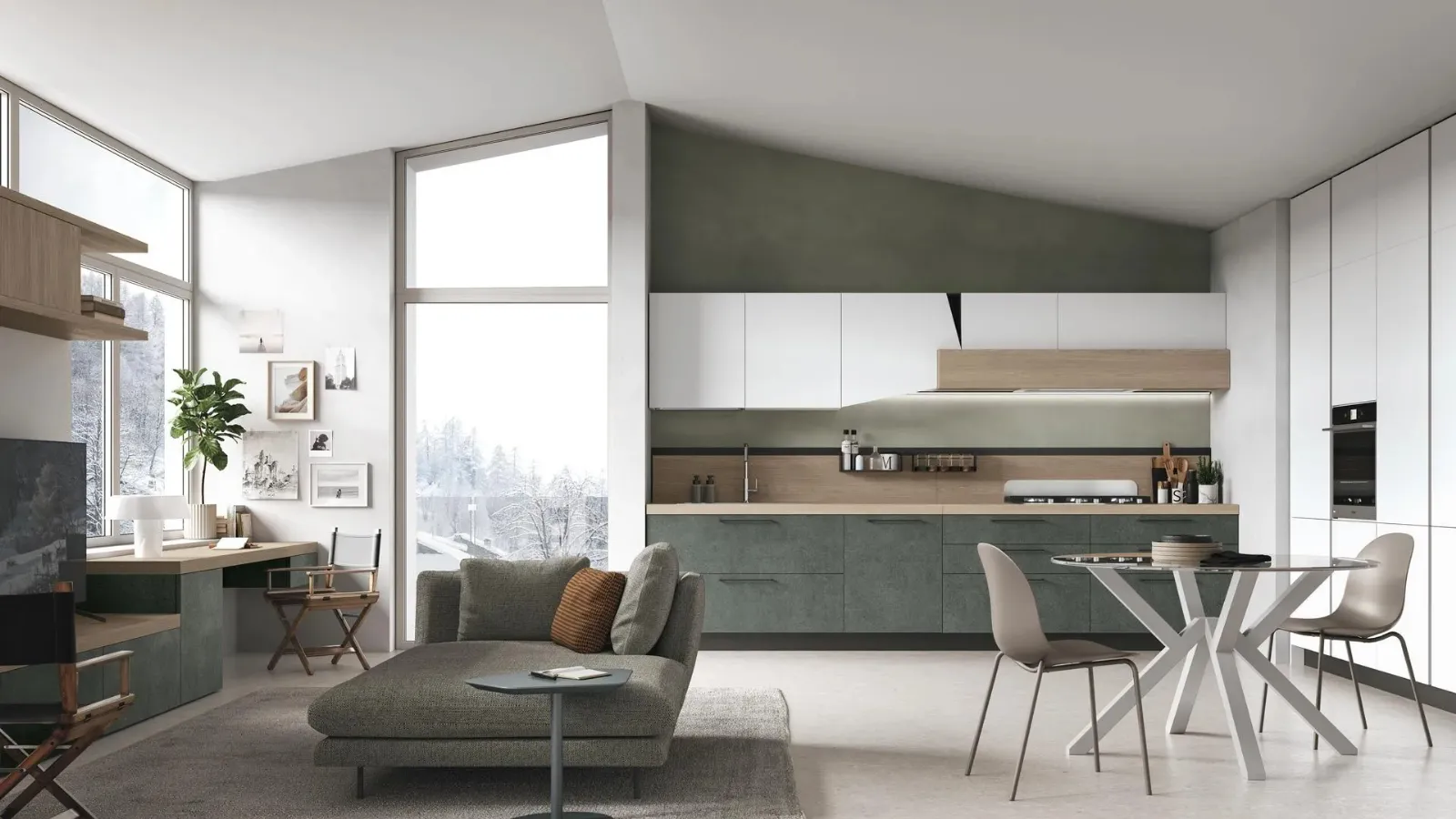 Modern Kitchen Young 03 by Stosa