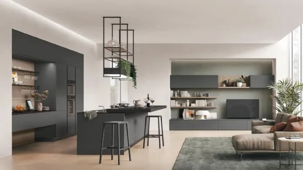 Modern Kitchen with Young 07 Island by Stosa