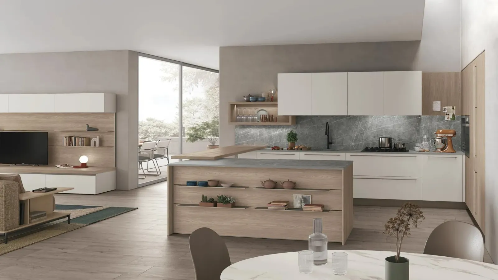 Modern Kitchen Young 09 by Stosa