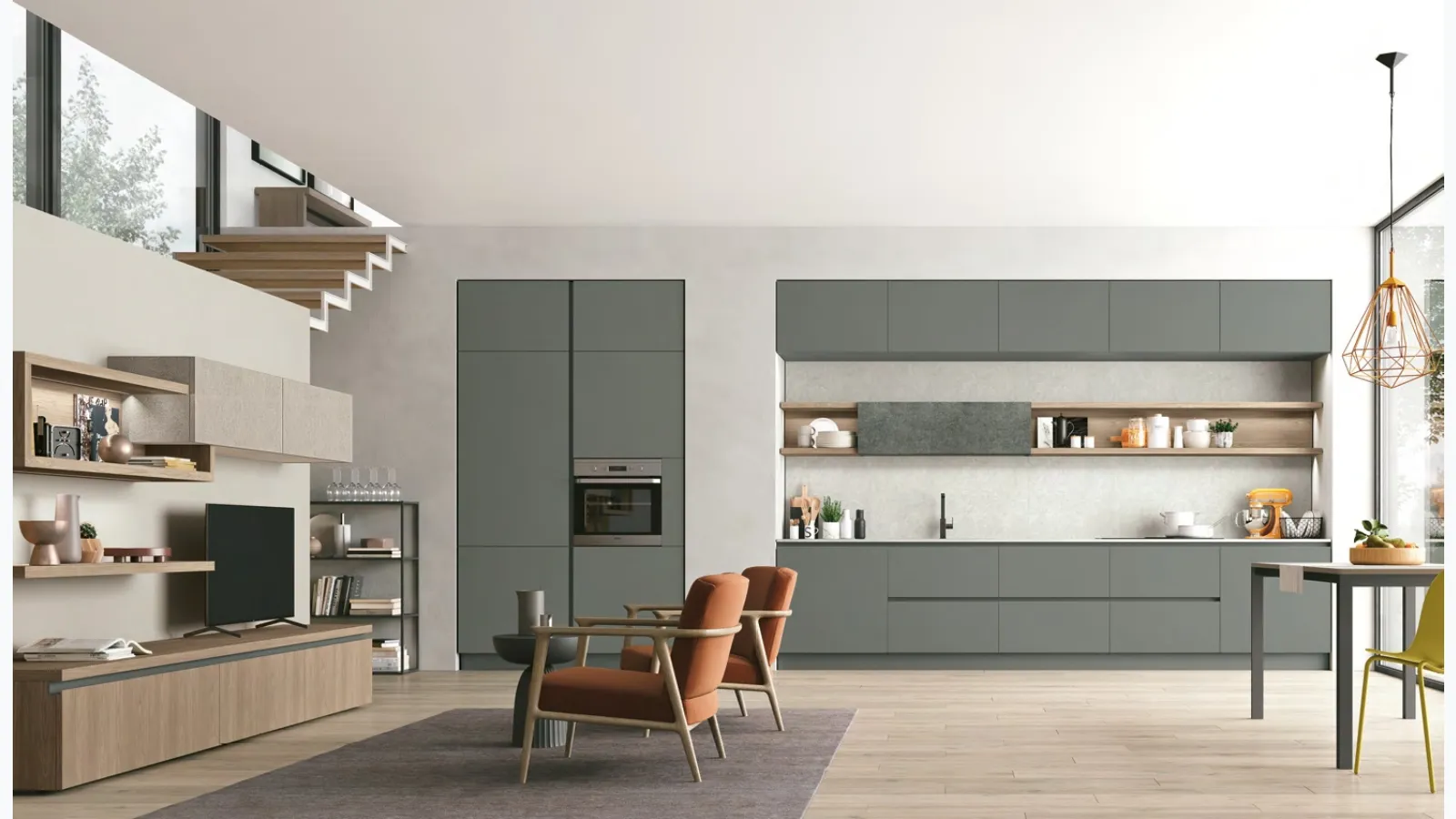 Modern Kitchen Young Modern 05 by Stosa