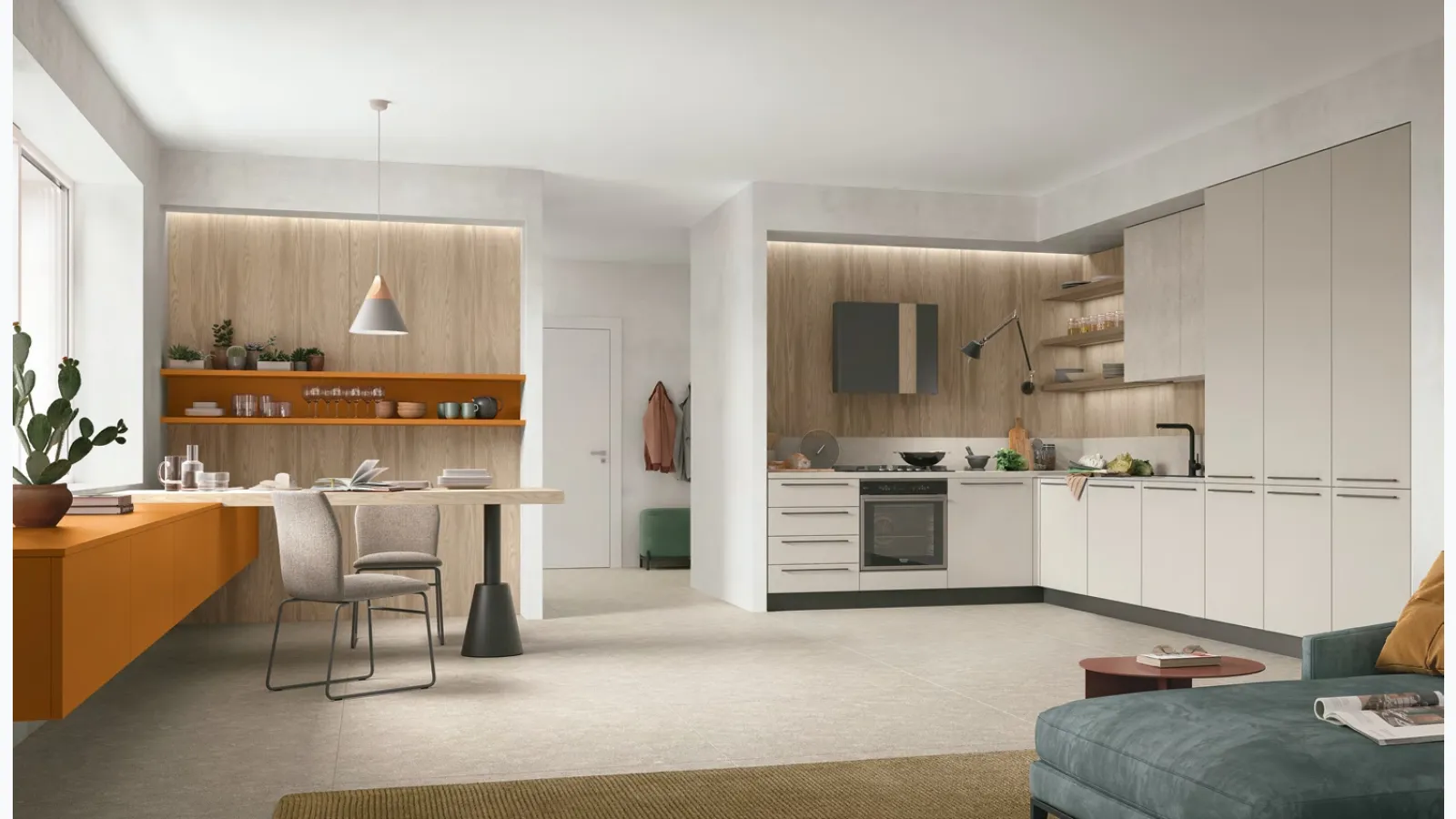 Modern Young 07 corner kitchen by Stosa
