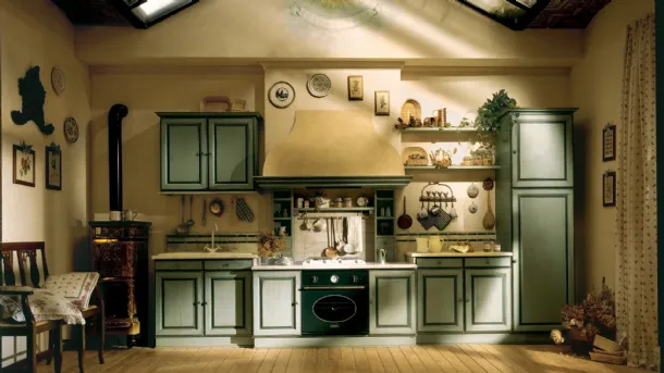Linear Shabby Chic kitchen by Granduca di Marchi.