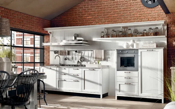 Linear Kreola's Shabby Chic Kitchen by Marchi.