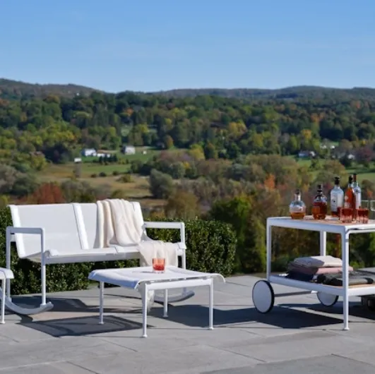 Knoll's 1966 Double Rocker outdoor sofa.