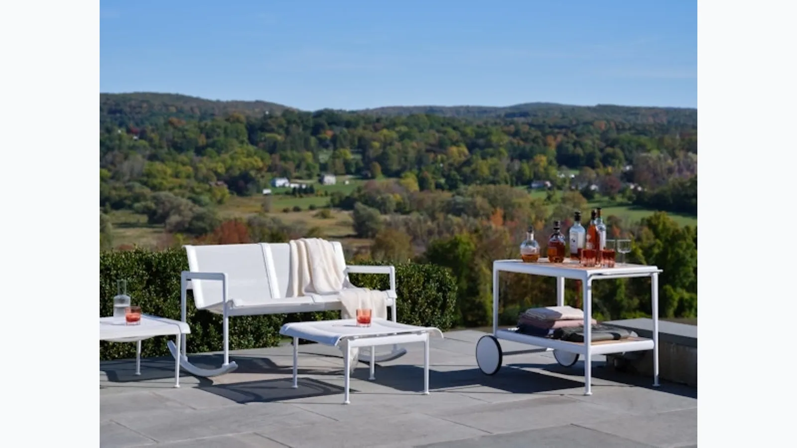 Knoll's 1966 Double Rocker outdoor sofa.