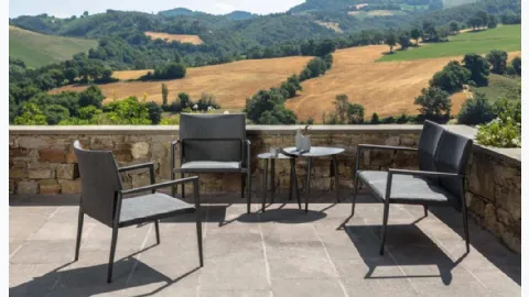 Outdoor furniture Adam in fabric and aluminum by Talenti.