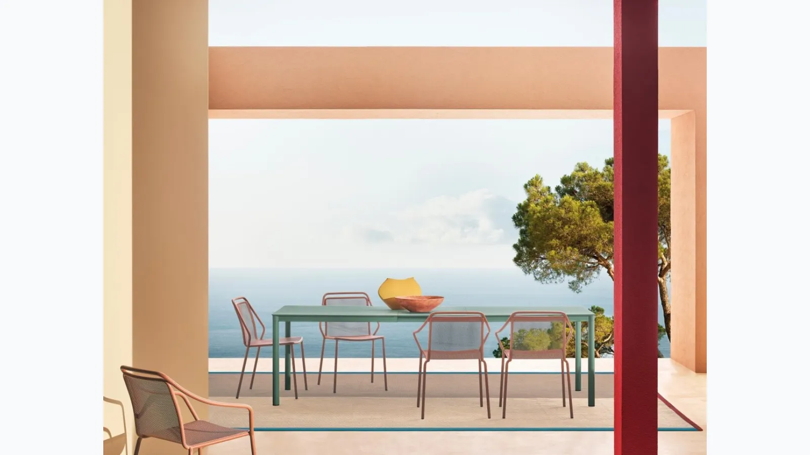 Pedrali Alu extendable table