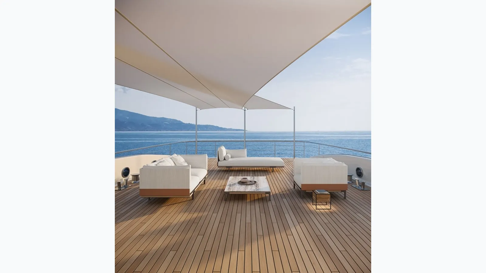 Ethimo's Baia fabric sofa