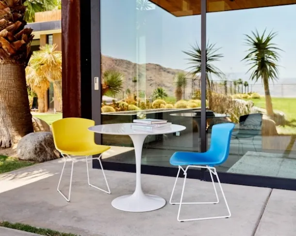 Bertoia Molded Shell Side Chair by Knoll.