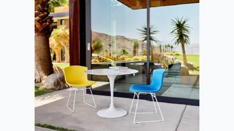 Bertoia Molded Shell Side Chair by Knoll.