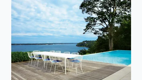 Bertoia Side Chair Outdoor by Knoll.
