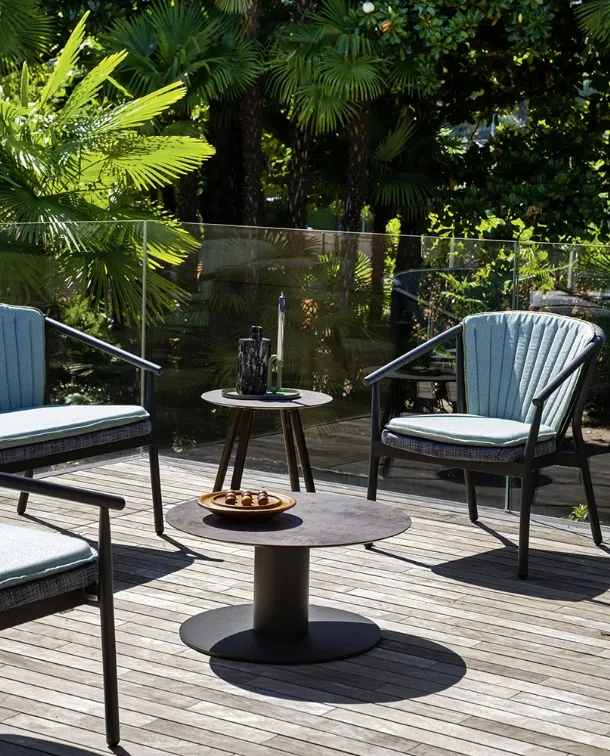 Varaschin's Big steel coffee table.