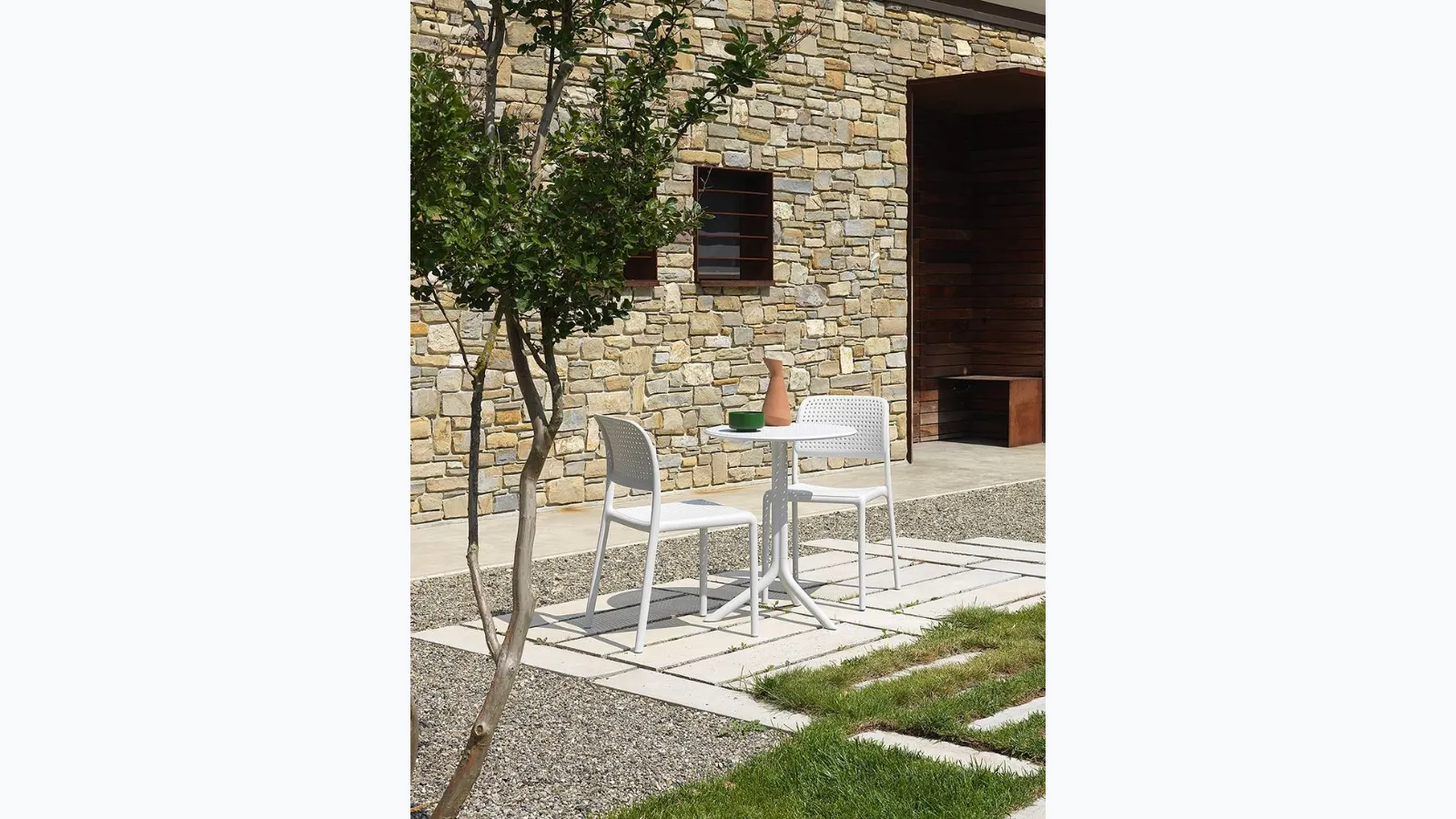 Outdoor polypropylene chair Bora Bistrot by Nardi