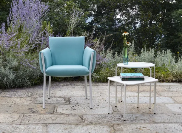 Upholstered fabric chair Brezza by Scab Design