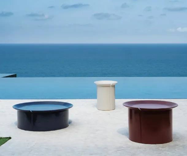 Brise coffee table in millgres by Gervasoni.