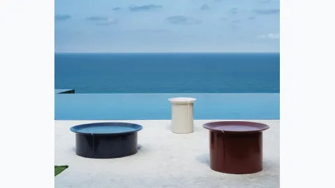 Brise coffee table in millgres by Gervasoni.