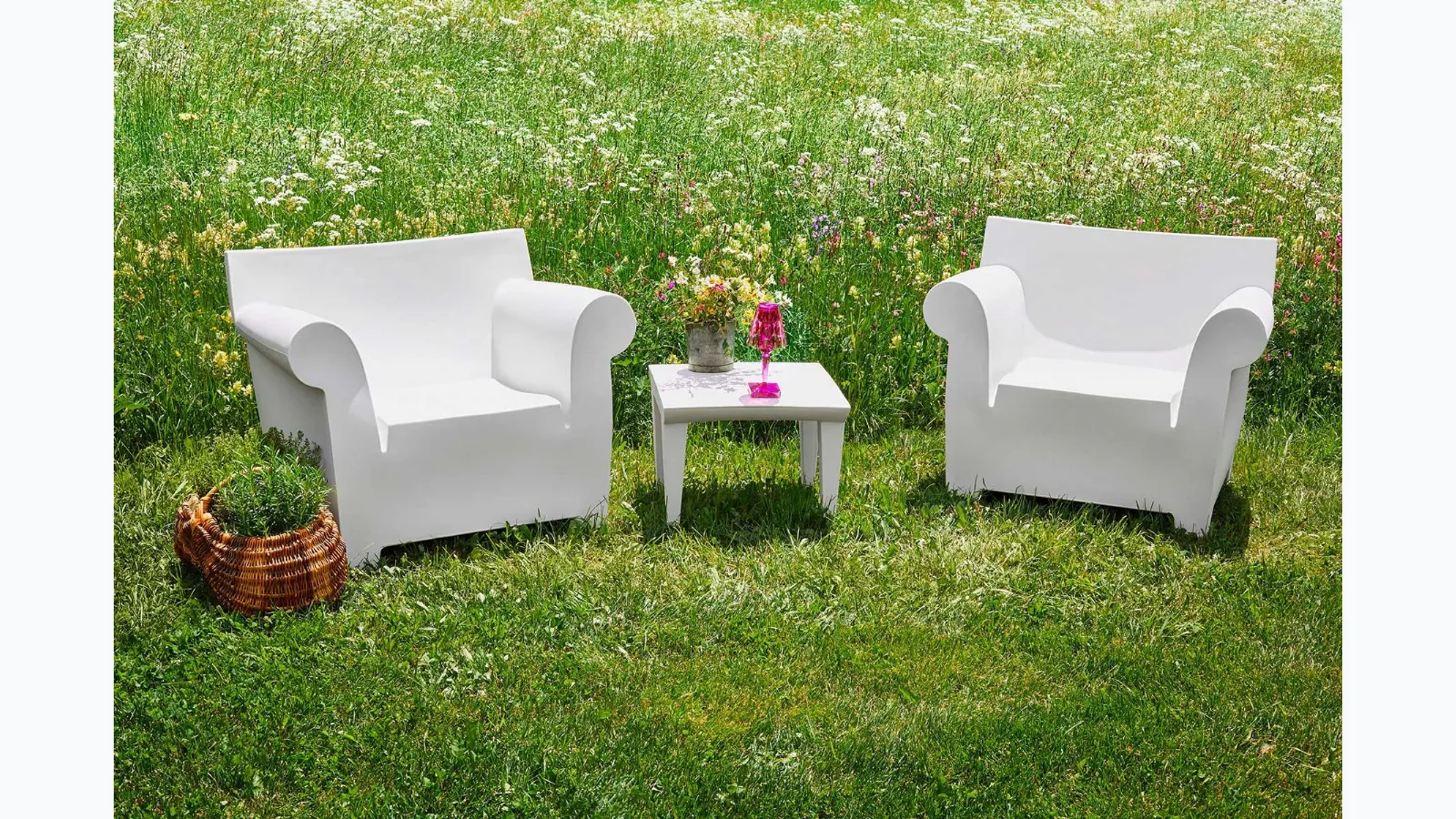 Bubble Club outdoor furniture by Kartell