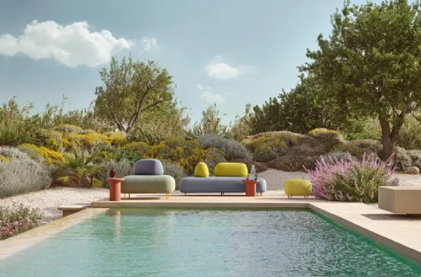Outdoor Buddy Oasis by Pedrali is a lounge area.